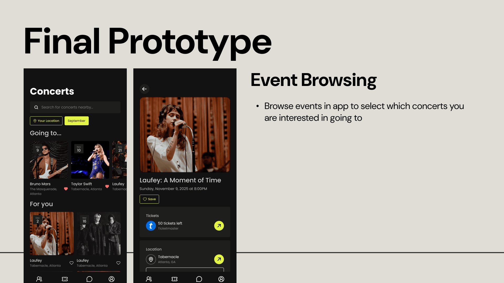 Event Browsing