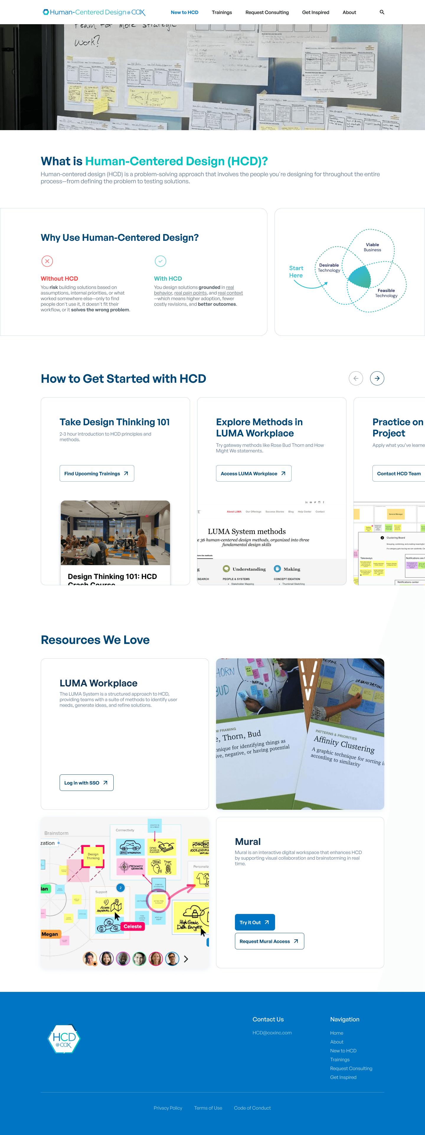New to HCD page