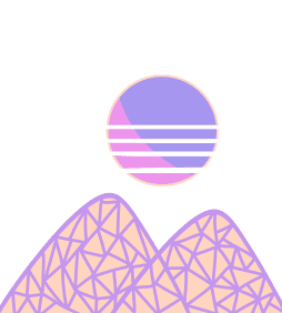 decorative drawing of vaporwave element